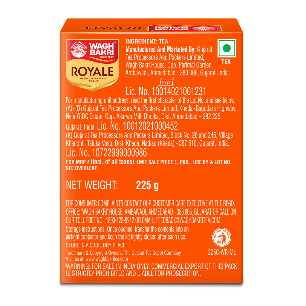 Wagh Bakri Royale Tea