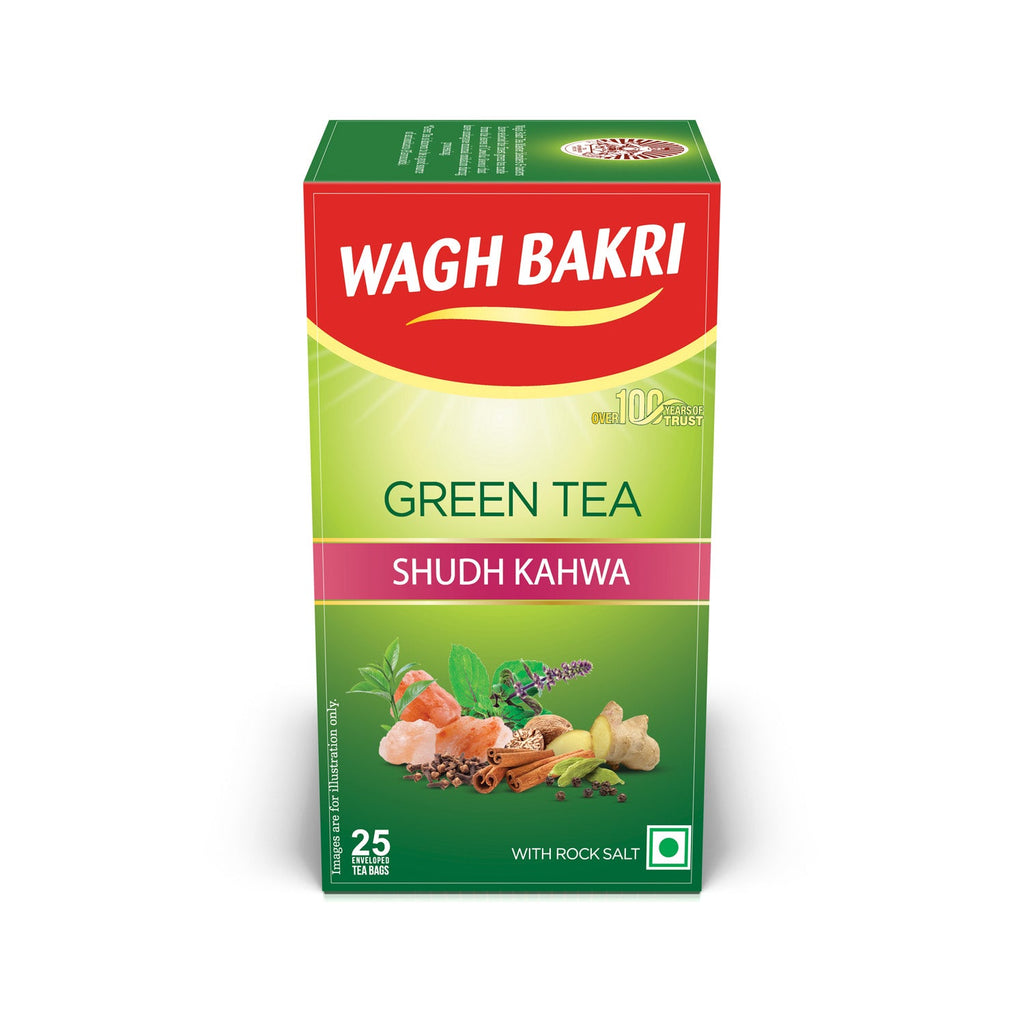 Wagh Bakri Shudh Kahwa Green Tea Bags
