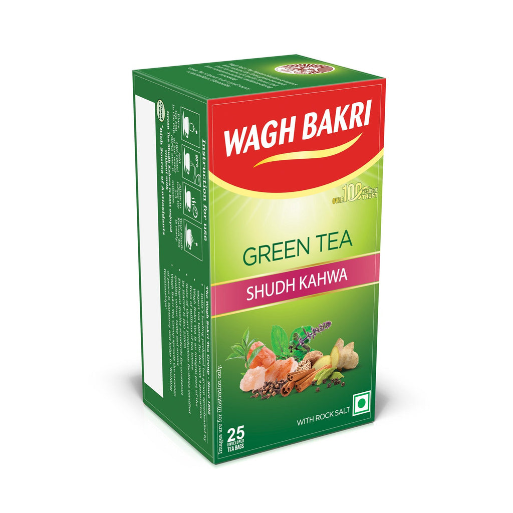 Wagh Bakri Shudh Kahwa Green Tea Bags