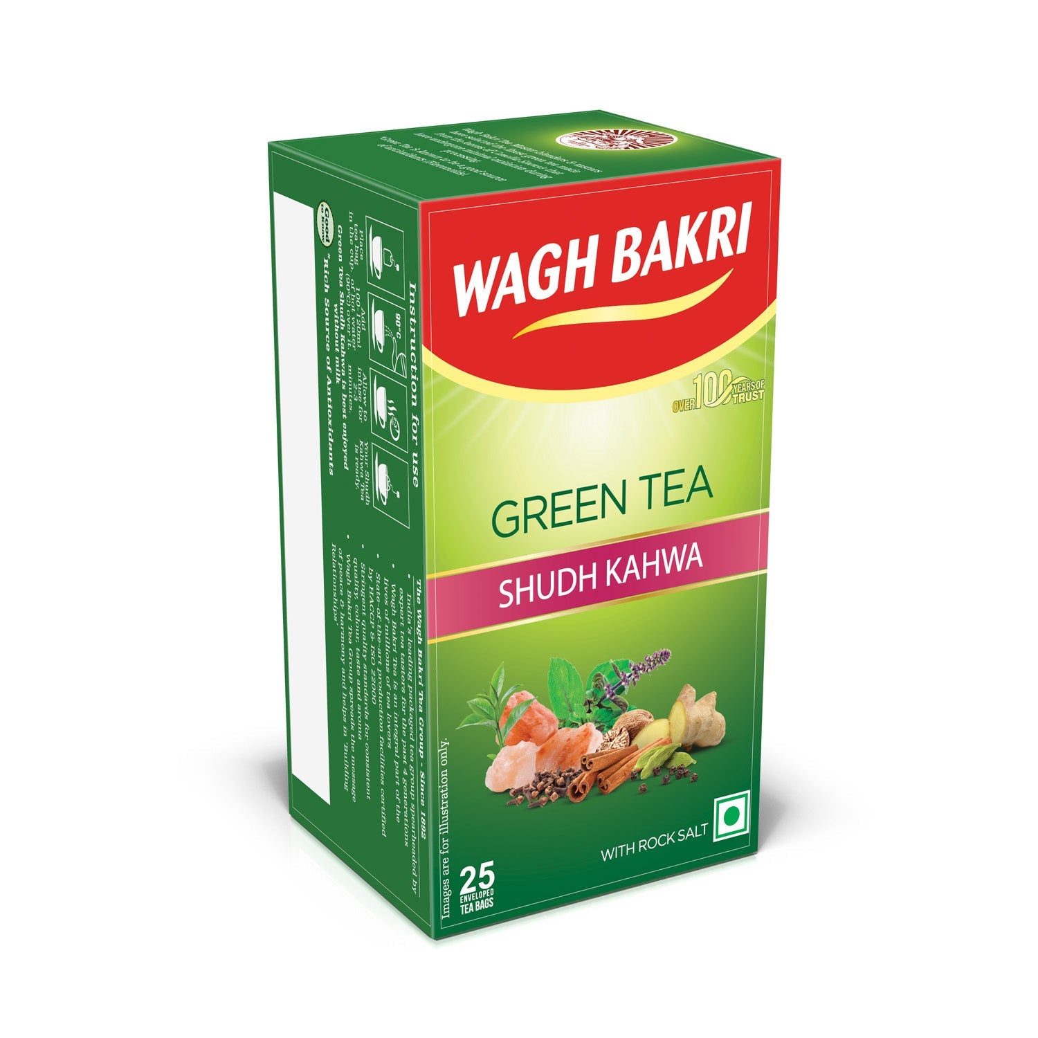 Wagh Bakri Shudh Kahwa Green Tea Bags