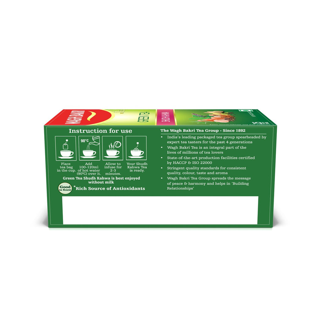 Wagh Bakri Shudh Kahwa Green Tea Bags