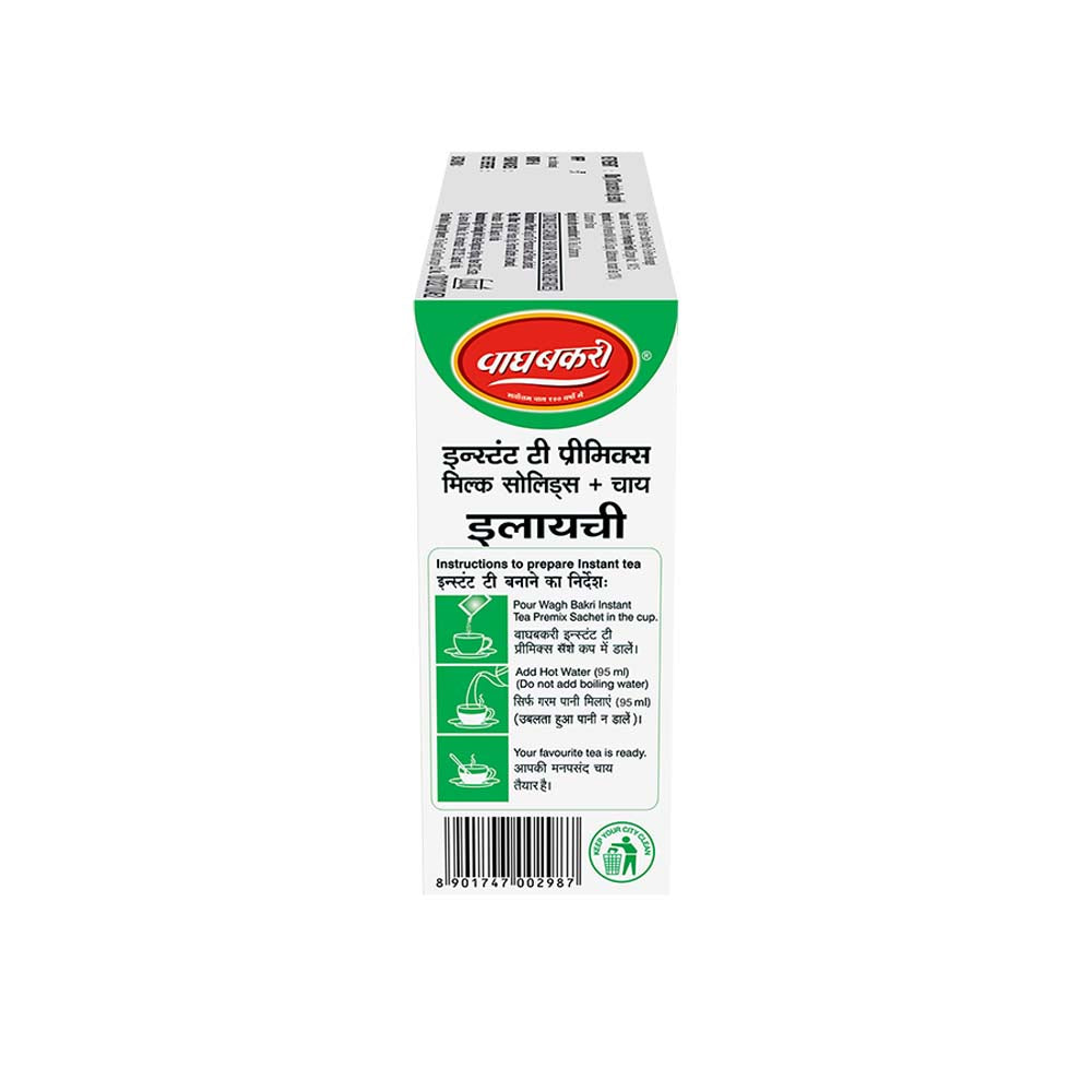 Wagh Bakri Instant Tea Premix Elaichi - No Added Sugar