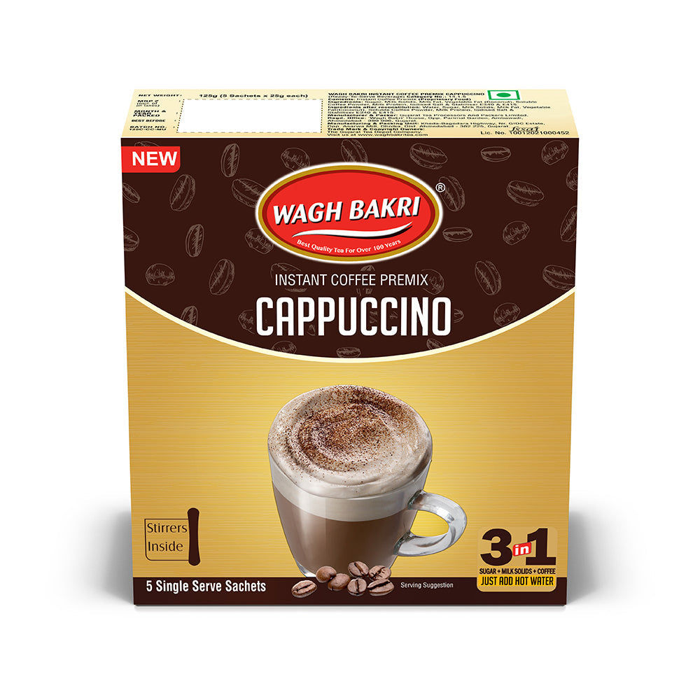 Wagh Bakri Instant Cappuccino Coffee Premix