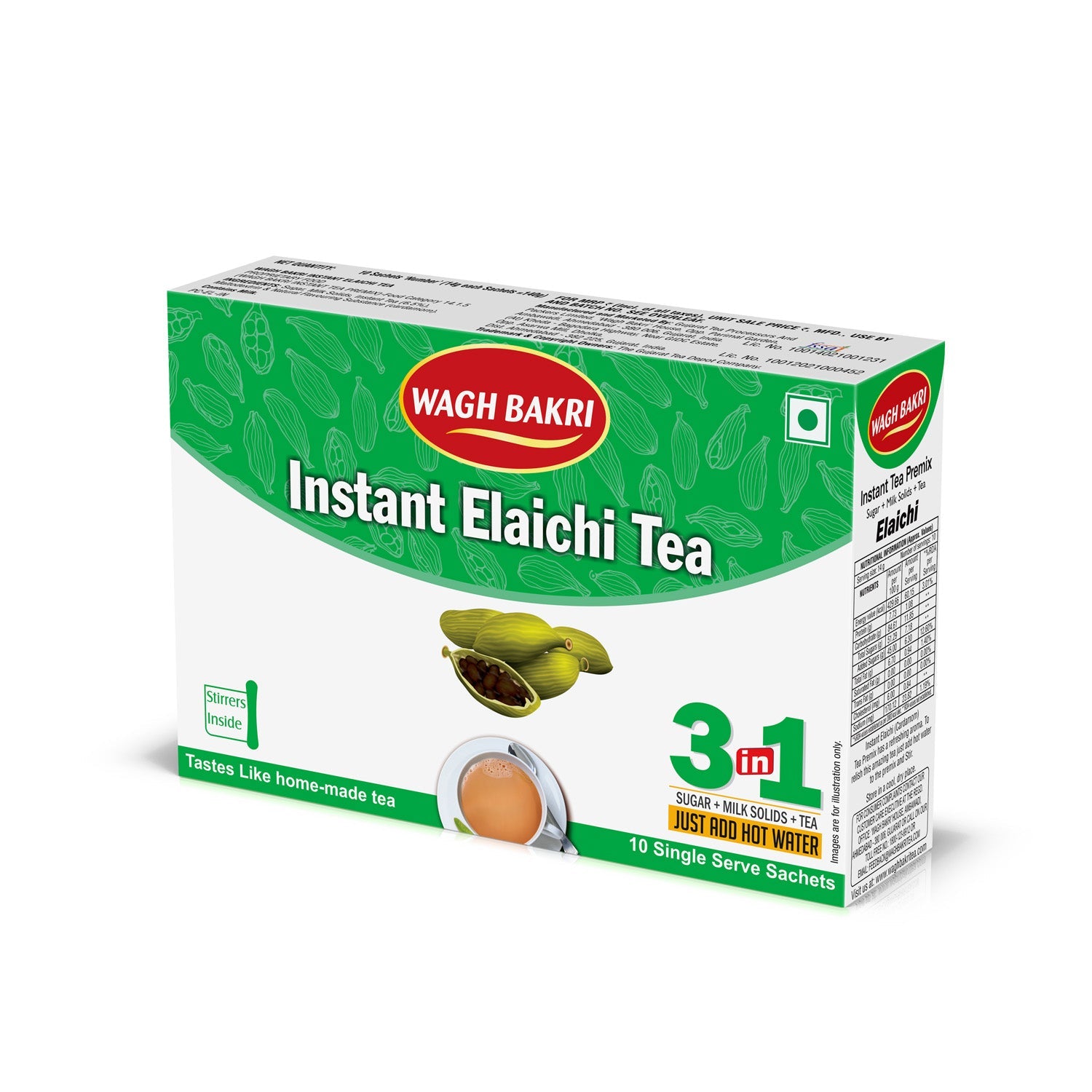 Wagh Bakri Instant Tea Premix Elaichi