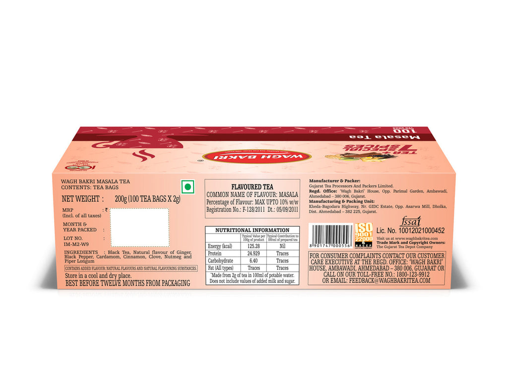 Wagh Bakri Masala Tea Bags | Best Masala Tea