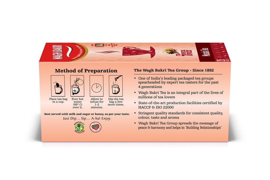 Wagh Bakri Masala Tea Bags | Best Masala Tea