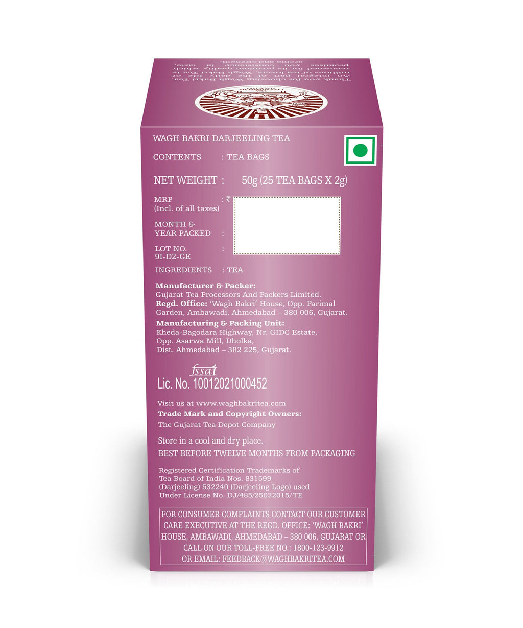Wagh Bakri Darjeeling Tea Bags