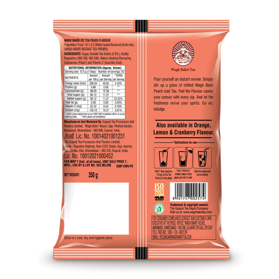 Wagh Bakri Peach Ice Tea